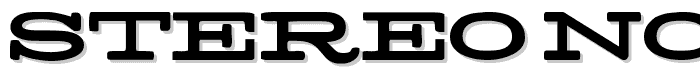 Stereo Normal font
